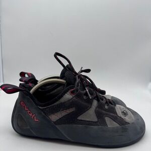 Evolv Nighthawk Men's Climbing Shoes Black Red Lace Up Size 9